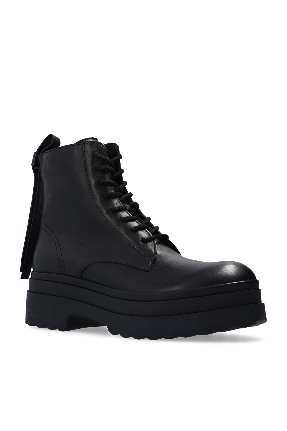 Leather ankle boots Red valentino garavani - ribbed top with